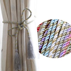 Dây buộc rèm cửa vải lụa dệt tay dài 120cm