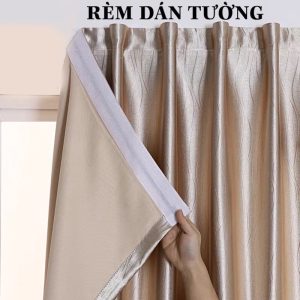 Rèm Vải Dán Cửa Tiện Lợi - Không Cần Thanh Treo - Nhiều Kích Thước - Cản Sáng Đến 95%