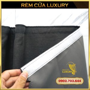 Rèm cửa dán tường vải Nhật màu xám đậm trang trí cửa sổ, trang trí decor cửa phòng ngủ, phòng khách - Ảnh 4
