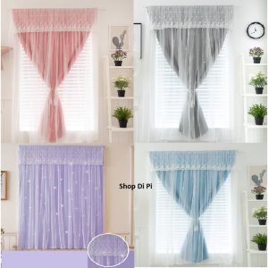 Rèm cửa dán tường