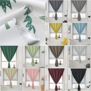 Rèm Vải Dán Tường Treo Cửa 1 tấm MC020 PASTEL TRƠN (tặng dây buộc)