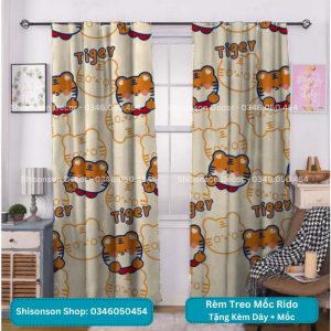 Cửa Sổ Và Gác Trọ Bằng Vải Polyeste có nhiệu họa tiết kích thước Shisonson