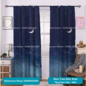 Rèm Rido Treo Bằng Mốc Che Cửa Chính