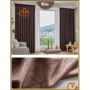 [ Rèm KB25-8 ] Rèm cửa siêu đẹp, rèm cửa sổ dày dặn .cản sáng ,Rèm vải polyester cản nhiệt - Ảnh 6