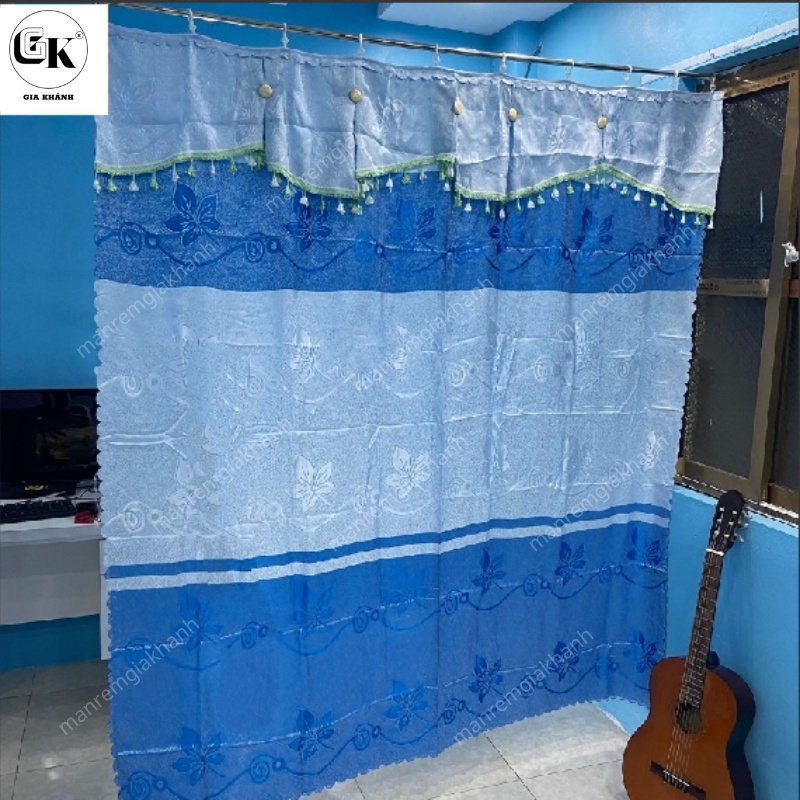 Rèm cửa sổ rèm thử đồ ngăn phòng 2m9_2m3_1m5 vải gấm cao cấp - Ảnh 3