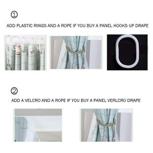 Rèm Cửa Sổ In Họa Tiết Hiện Đại Trang Trí Phòng Khách / Phòng Ngủ - Ảnh 3