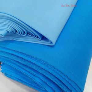 Vải may màn che / rèm cửa màu xanh biển loại dày