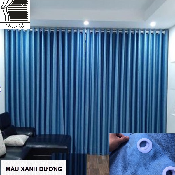 Rèm cửa sổ phòng ngủ chống nắng cao cấp, cản nắng 96% , màn vải treo tường trang trí decor cửa sổ - REMCUADD - Ảnh 4