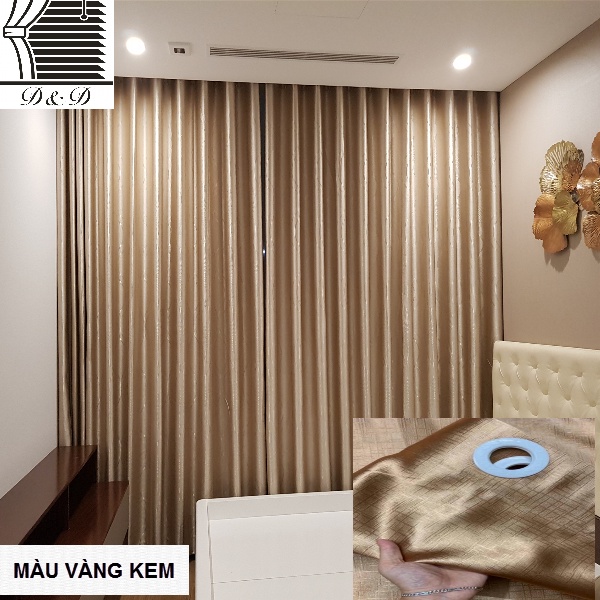 Rèm cửa sổ phòng ngủ chống nắng cao cấp, cản nắng 96% , màn vải treo tường trang trí decor cửa sổ - REMCUADD - Ảnh 6