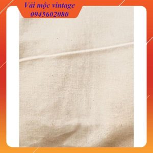 (Vải rèm vintage) vải thô canvas màu tự nhiên khổ 1, 6 m - Ảnh 4