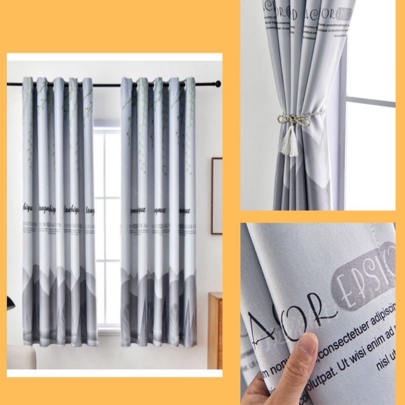 Rèm Vải Núi Non Decor Kim Vinh Khoen Lỗ Cao 2 Mét - Ảnh 2