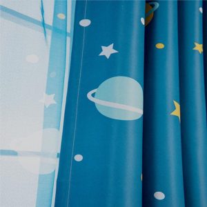Rèm Dán Vũ Trụ Xanh Decor Kim Vinh DCKV31