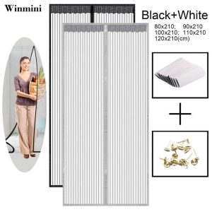 Rèm Cửa Lưới Nam Châm Chống Ruồi Muỗi Cho Phòng Khách / Phòng Ngủ