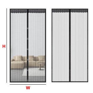Rèm Cửa Lưới Nam Châm Chống Ruồi Muỗi Cho Phòng Khách / Phòng Ngủ - Ảnh 5