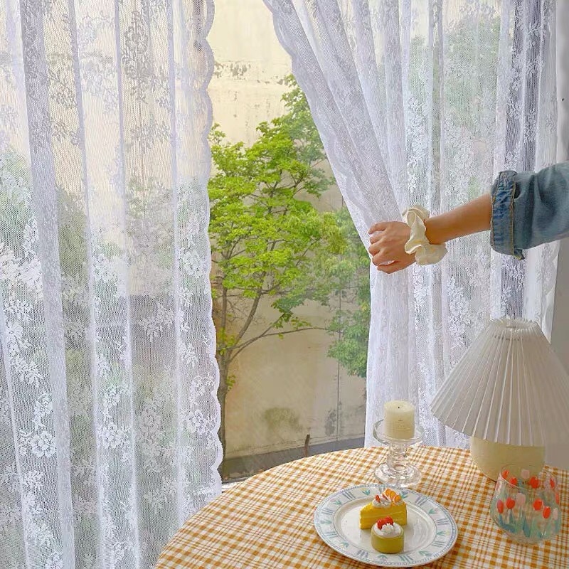 Rèm Cửa Vải Ren Hoa