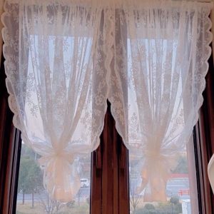 Rèm Cửa Vải Ren Hoa, Rèm Cửa Voan Hoa Xinh Xắn Sang Trọng Trang Trí Vintage - Ảnh 7