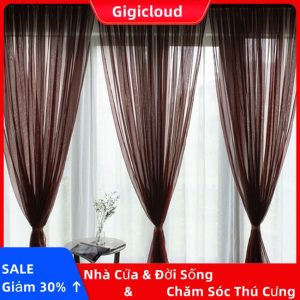 Gigicloud Rèm Cửa Sổ Vải Tuyn Xuyên Thấu Trang Trí Phòng Khách