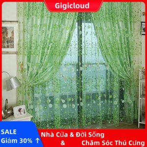 Rèm cửa sổ Vải Tuyn 100x200cm Họa Tiết Hoa Trang Nhã - Ảnh 2