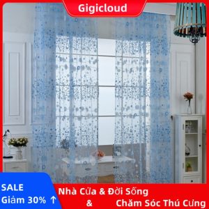 Rèm cửa sổ Vải Tuyn 100x200cm Họa Tiết Hoa Trang Nhã - Ảnh 5