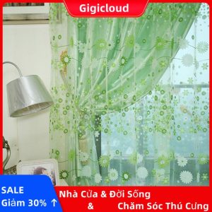 Rèm cửa sổ Vải Tuyn 100x200cm Họa Tiết Hoa Trang Nhã - Ảnh 7
