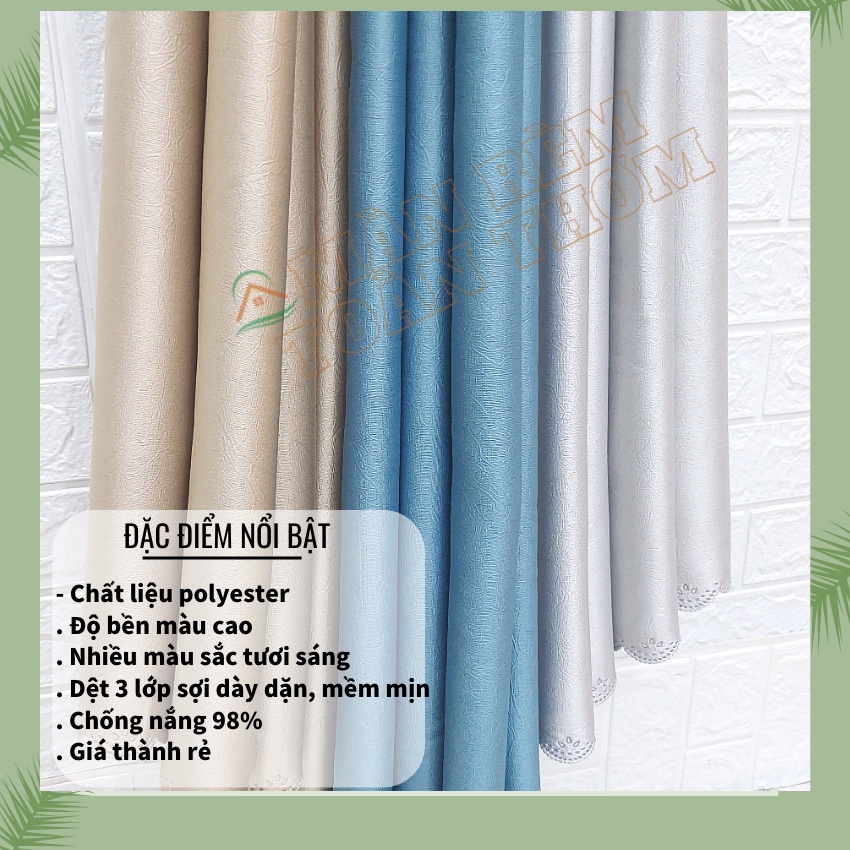 Rèm cửa vải dày mềm mịn Cản nhiệt điều hòa Chống nắng - Ảnh 3