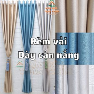 Rèm cửa vải dày mềm mịn Cản nhiệt điều hòa Chống nắng