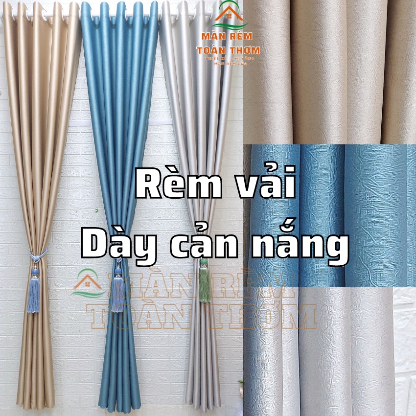 Rèm cửa vải dày mềm mịn Cản nhiệt điều hòa Chống nắng