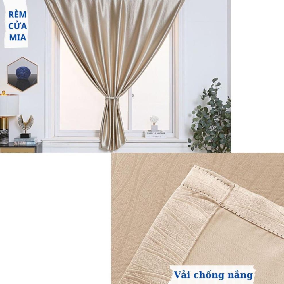 Rèm cửa dán tường, rèm cửa sổ vải gấm cao gấp, shop remcuamia - Ảnh 4