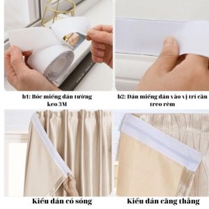 Rèm cửa dán tường