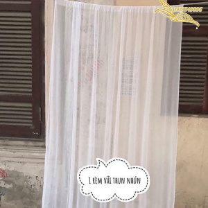 rèm trắng trang trí sinh nhật (Đã May Sẵn)
