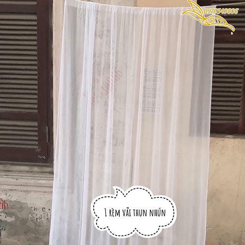 rèm trắng trang trí sinh nhật (Đã May Sẵn)