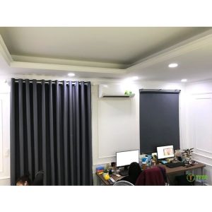 Rèm cửa sổ xám đen chống nắng cực tốt  , sang trọng, nhiều kích cỡ, hoạ tiết - Rèm Cửa Thanh Minh - Ảnh 5