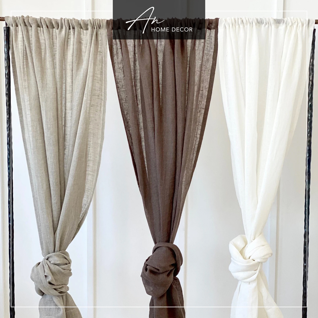 Rèm vải Linen Rod Pastel may theo yêu cầu - Ảnh 2