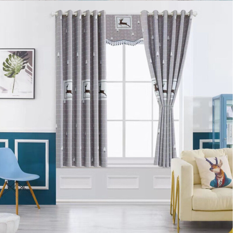 Rèm Vải Khoen Lỗ, Khoen Ri Đô, Rèm Dán Rừng Thông Xám Decor Kim Vinh DCKV305 - Ảnh 6