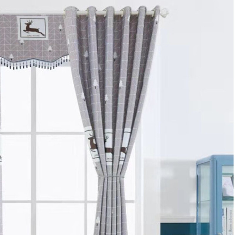 Rèm Vải Khoen Lỗ, Khoen Ri Đô, Rèm Dán Rừng Thông Xám Decor Kim Vinh DCKV305 - Ảnh 4