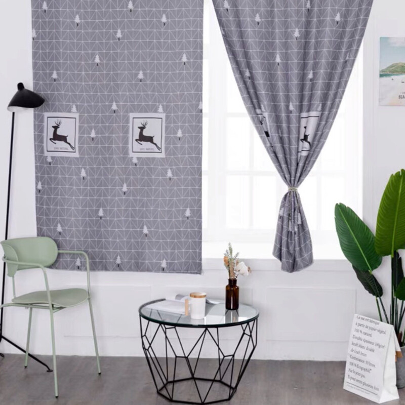 Rèm Vải Khoen Lỗ, Khoen Ri Đô, Rèm Dán Rừng Thông Xám Decor Kim Vinh DCKV305 - Ảnh 5
