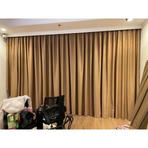 Rèm Vải Màu Nâu Tây - Rèm Cửa Trang Trí Phòng Khách
