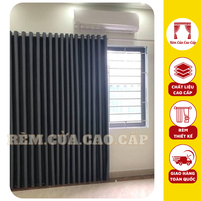 Rèm Điều Hòa Vải Thô Cao  Cấp