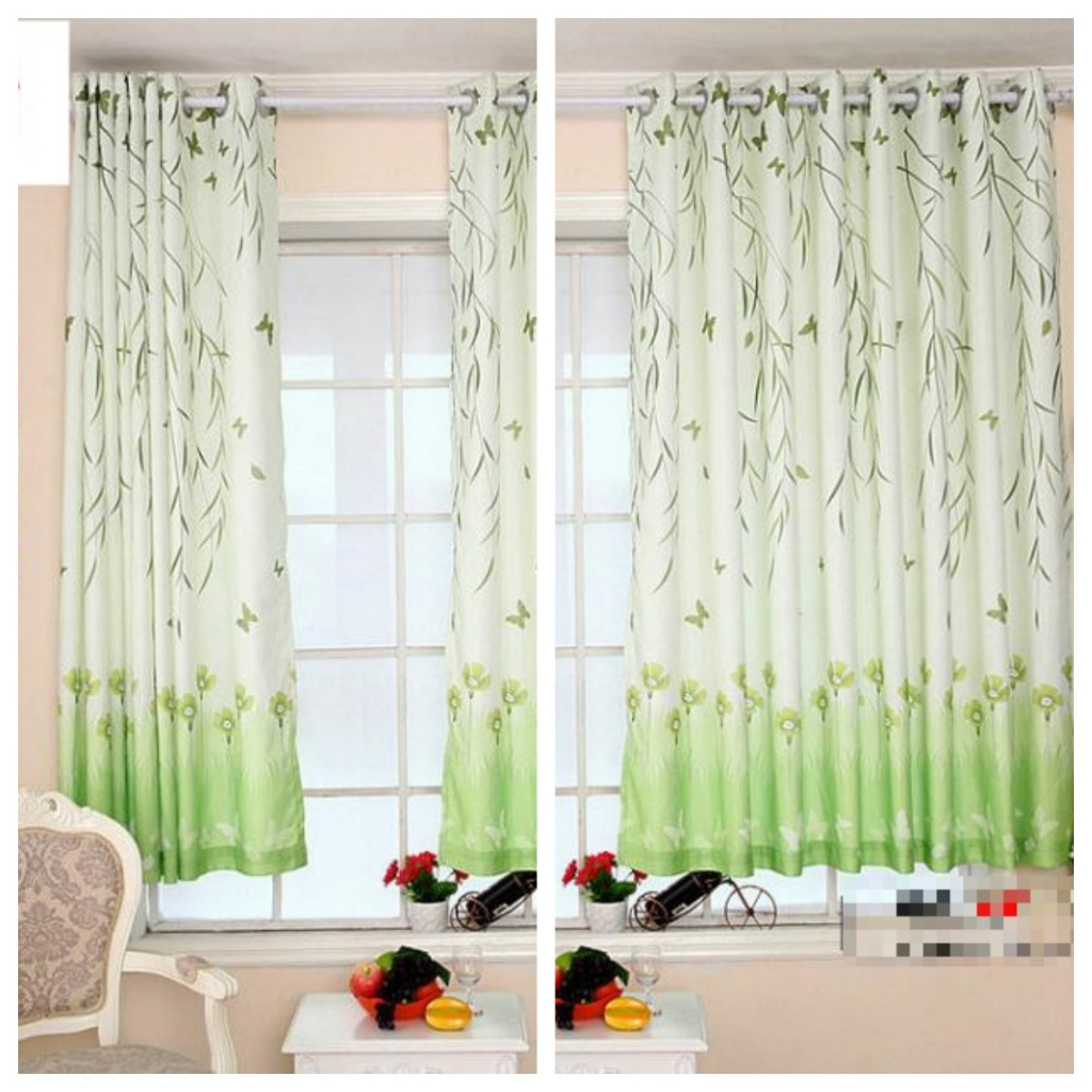 Rèm cửa sổ phòng ngủ che chắn lối đi PK Lá Cỏ RPK078 - Ảnh 2