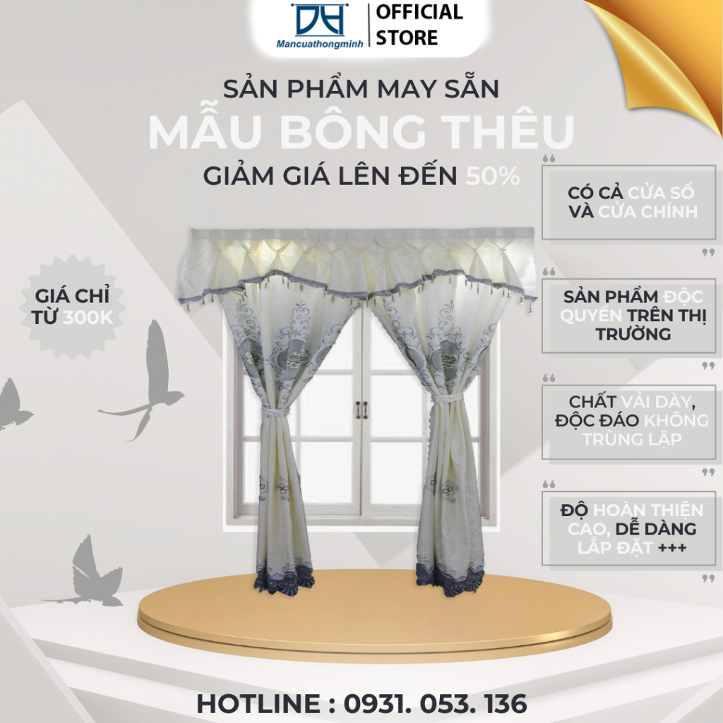 màn vải treo tường trang trí decor cửa chính MCVIP03 Mancuathongminh