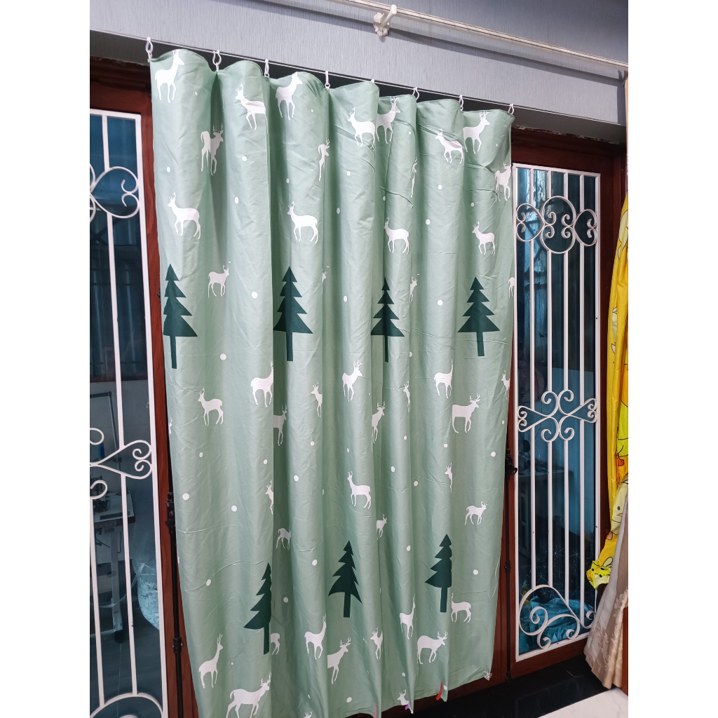 Rèm che ngăn phòng vải Cotton Poly có móc treo sẵn,đủ kích thước - Ảnh 5