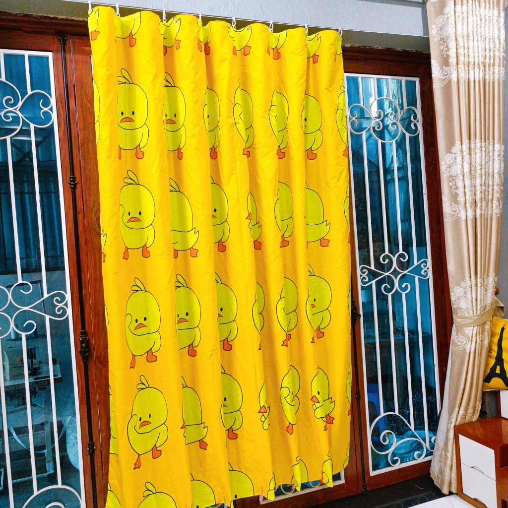 Rèm che ngăn phòng vải Cotton Poly có móc treo sẵn,đủ kích thước - Ảnh 6