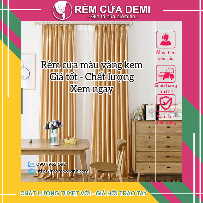 [Rèm cửa Demi] Rèm phòng