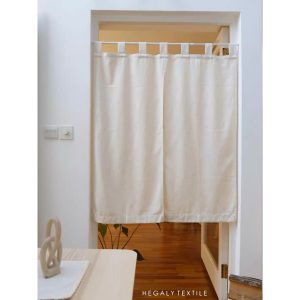 Rèm cửa ngăn phòng VẢI MỘC CANVAS loại mới phong cách Nhật bản (Đã bao gồm rèm và thanh treo)