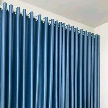 Rèm cửa, rèm phòng VẢI GẤM HỌA TIẾT xanh dương. Ghi chú: Số đo theo yêu cầu. - Ảnh 3