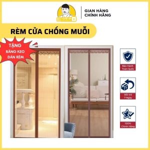 Rèm Cửa Chống Muỗi Dán Tường - Chống Rách Chống Cháy - Đầy Đủ Kích Thước Cửa Sổ & Cửa Chính [Tặng Băng Keo Dán]