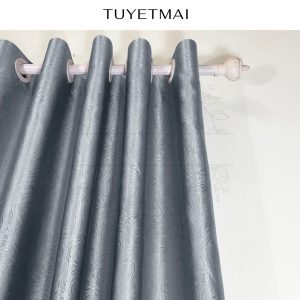 TM04 - Rèm phòng ngủ, màn che phòng, ngăn phòng - Màu xám bạc - Ảnh 4