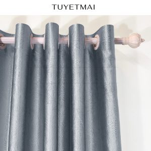 TM04 - Rèm phòng ngủ, màn che phòng, ngăn phòng - Màu xám bạc - Ảnh 5