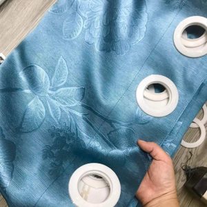 Rèm Cửa Sổ Cao Cấp, Rèm Cửa Chống Nắng Vải Gấm Dệt 3 Lớp Họa Tiết Hoa Chìm [ P 24- Mã 12] - Ảnh 6