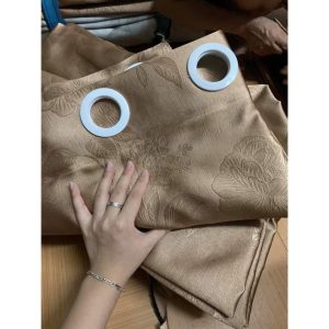 Rèm Cửa Sổ Cao Cấp, Rèm Cửa Chống Nắng Vải Gấm Dệt 3 Lớp Họa Tiết Hoa Chìm [ P 24- Mã 12] - Ảnh 7